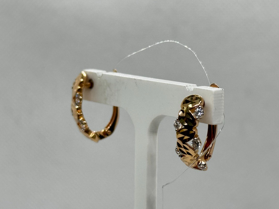 СЕРЬГИ С КАМНЯМИ (Au 585)