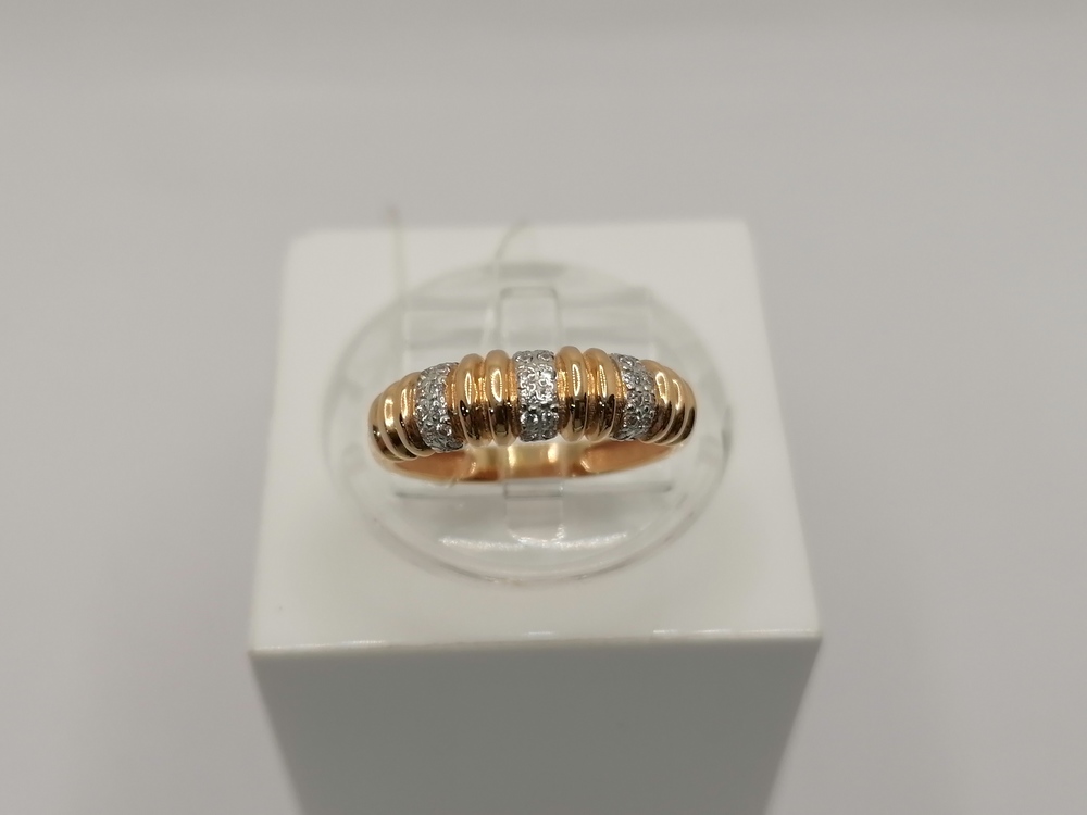 К5133 КОЛЬЦО С КАМНЯМИ (Au 585)