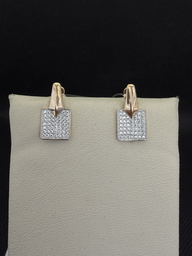 СЕРЬГИ С КАМНЯМИ (Au 585)