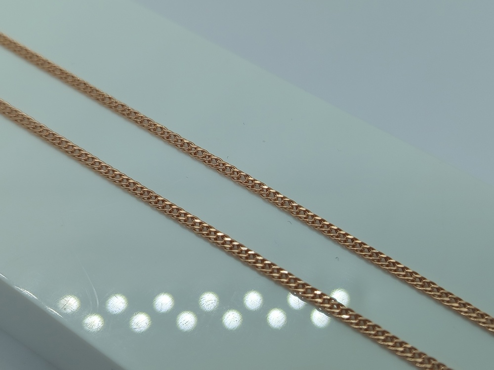 ЦЕПЬ ПУСТОТЕЛАЯ Ромб двойной (Au 585)