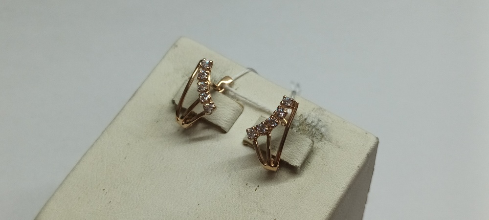 СЕРЬГИ С КАМНЯМИ (Au 585)