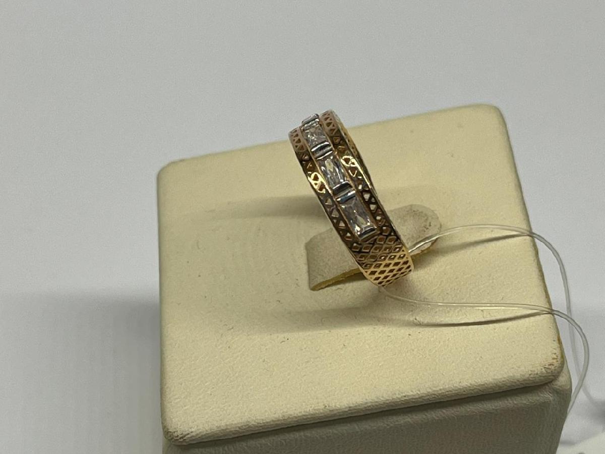 КОЛЬЦО С КАМНЯМИ (Au 585)