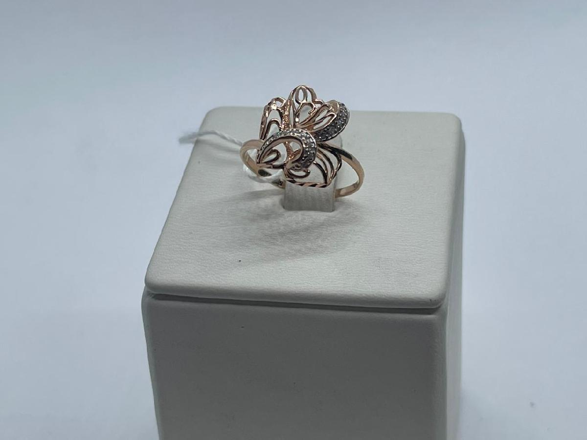 КОЛЬЦО С КАМНЯМИ (Au 585)