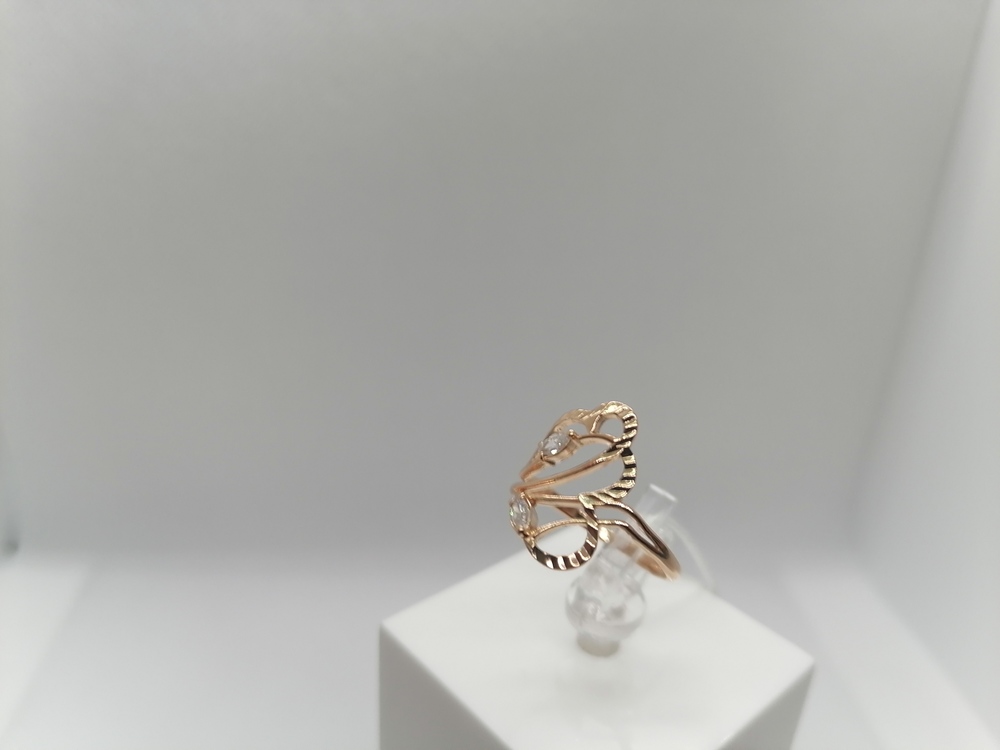 КОЛЬЦО С КАМНЯМИ (Au 585)