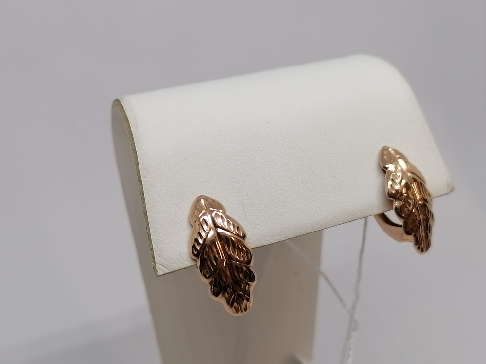 СЕРЬГИ БЕЗ КАМНЯ (Au 585)