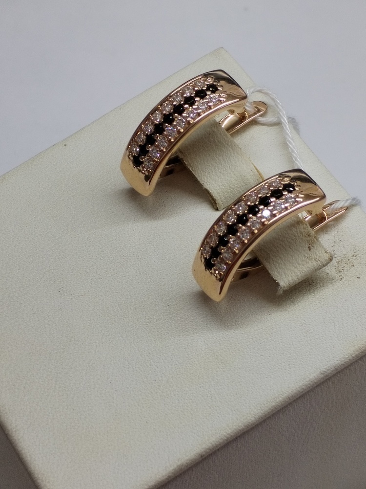 СКМИ585 СЕРЬГИ С КАМНЯМИ (Au 585)