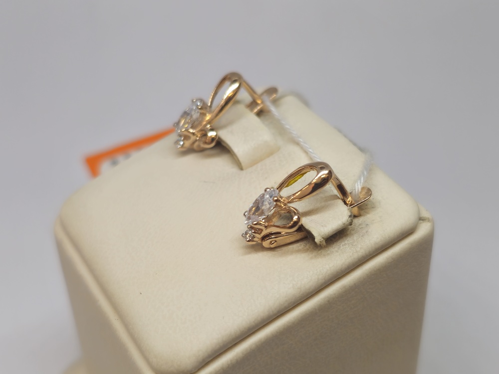 СЕРЬГИ С КАМНЯМИ (Au 585)