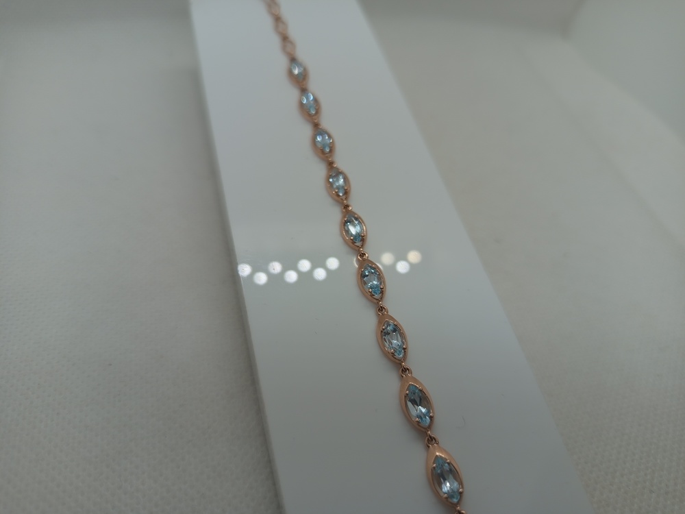 Б585 БРАСЛЕТ С КАМНЯМИ (Au 585)