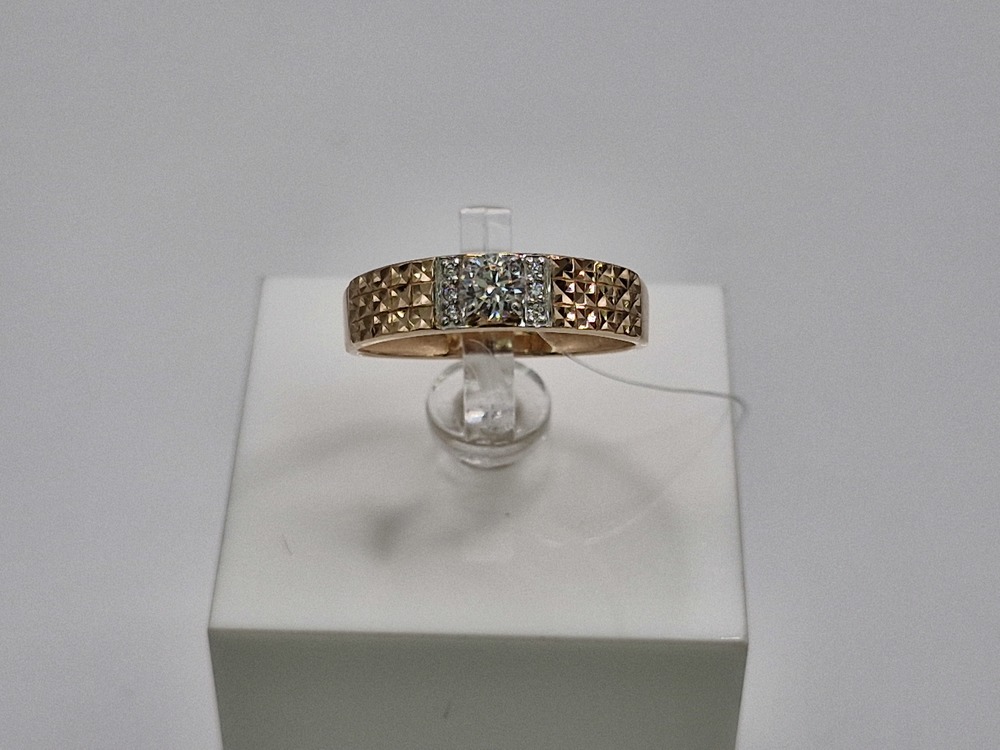 КОЛЬЦО ПЕЧАТКА с камнем (Au 585)