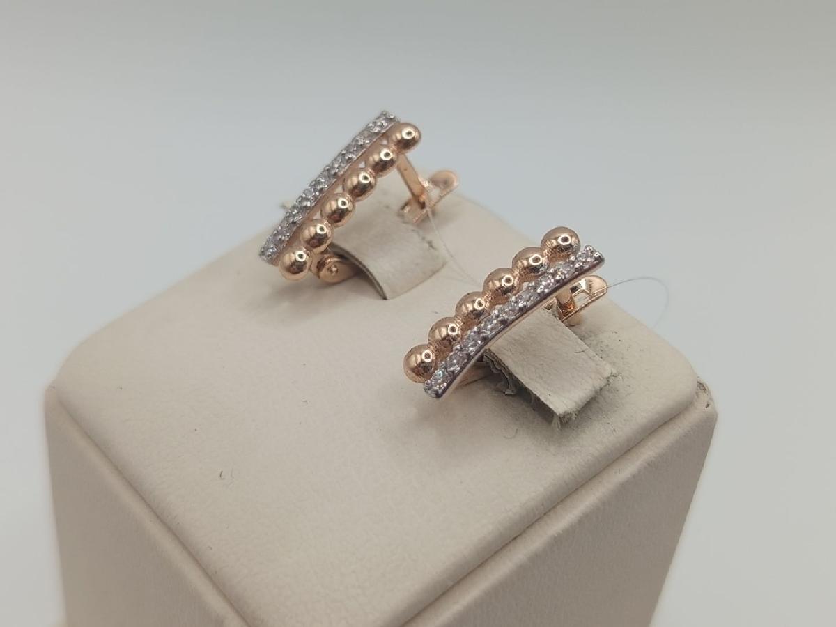 СЕРЬГИ С КАМНЯМИ (Au 585)