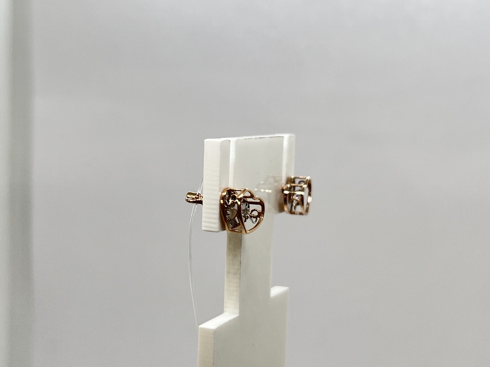 СЕРЬГИ ПУСЕТЫ Бриллиант (Au 585)