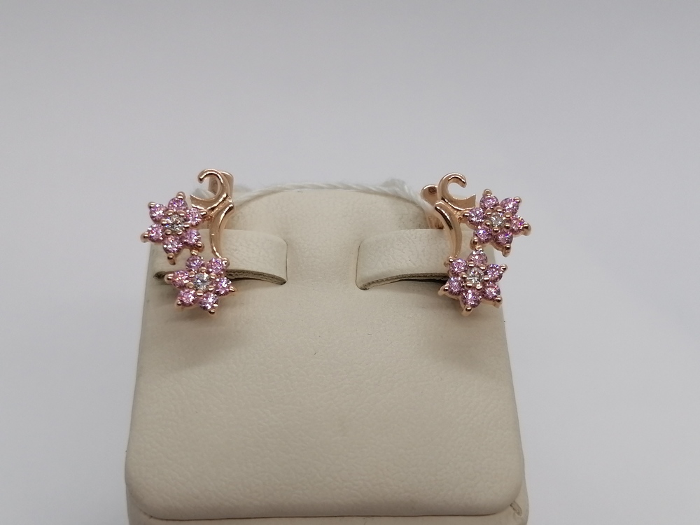 СЕРЬГИ С КАМНЯМИ (Au 585)