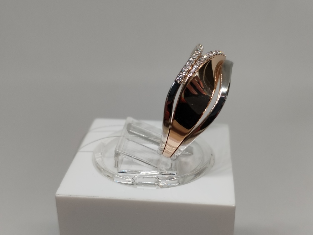 КОЛЬЦО С КАМНЯМИ (Au 585)