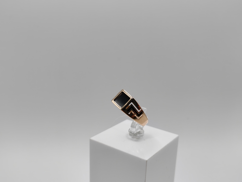 КОЛЬЦО ПЕЧАТКА с камнем (Au 585)