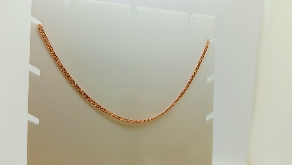 ЦЕПЬ ПУСТОТЕЛАЯ Ромб двойной (Au 585)