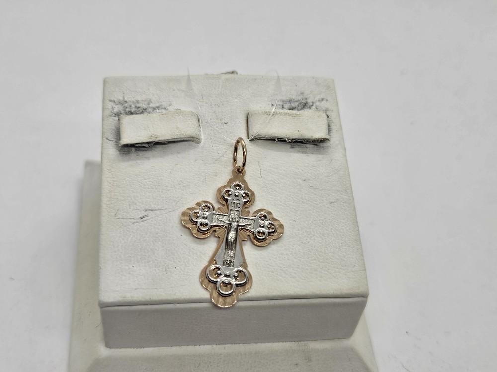 ПОДВЕСКА КРЕСТ без камня (Au 585)