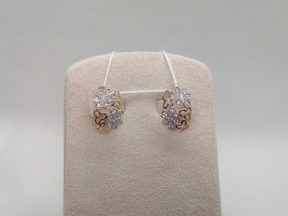 СЕРЬГИ С КАМНЯМИ (Au 585)