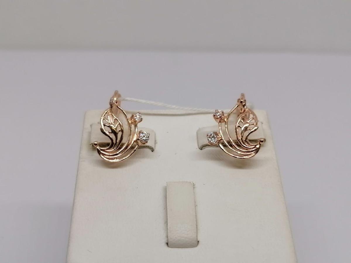 СЕРЬГИ С КАМНЯМИ (Au 585)