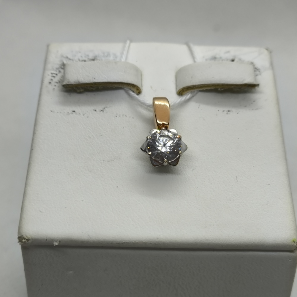 ПОДКМ585 ПОДВЕСКА С КАМНЕМ (Au 585)