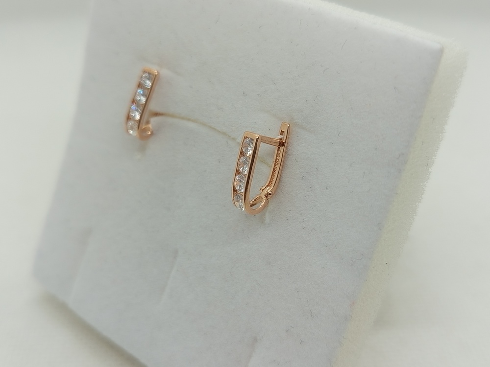 СКМИ585 СЕРЬГИ С КАМНЯМИ (Au 585)