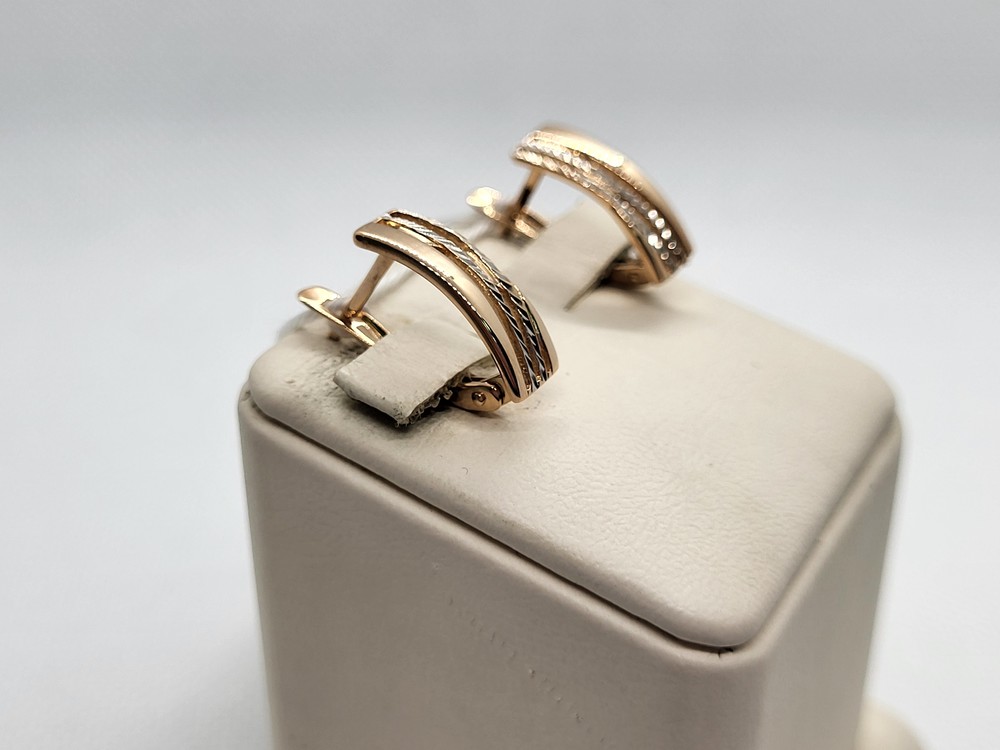 СЕРЬГИ БЕЗ КАМНЯ (Au 585)