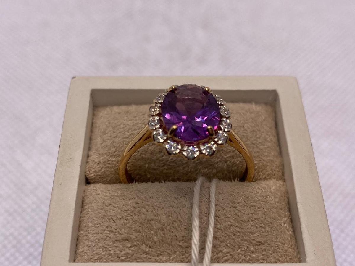 КОЛКМИ585 КОЛЬЦО С КАМНЯМИ (Au 585)