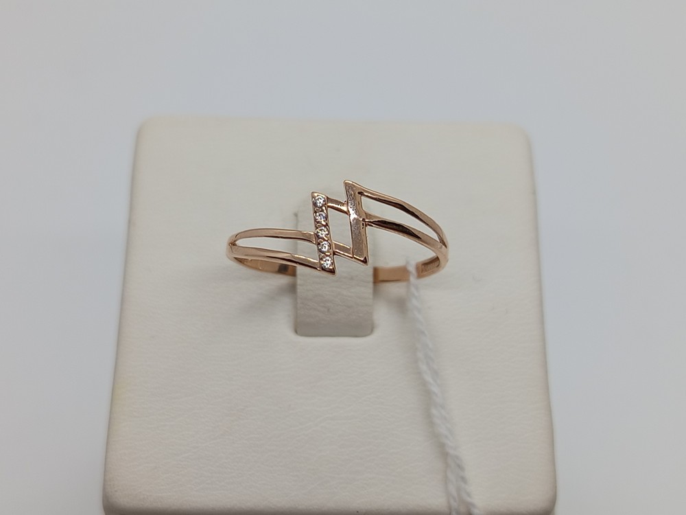 КОЛЬЦО С КАМНЯМИ (Au 585)