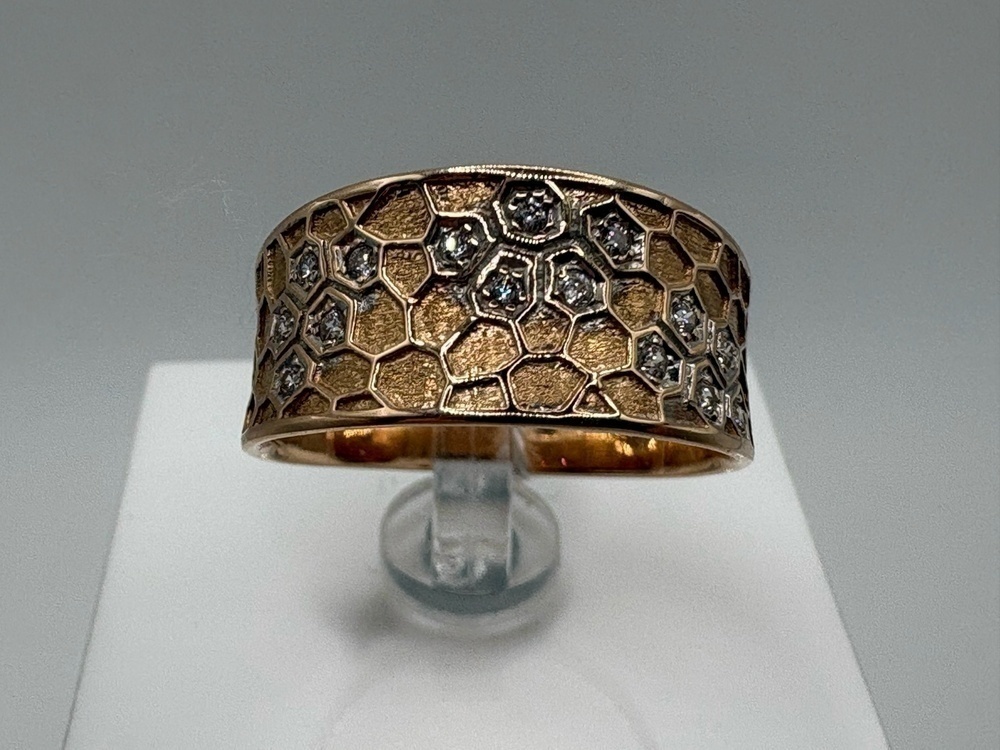 КОЛКМИ585 КОЛЬЦО С КАМНЯМИ (Au 585)