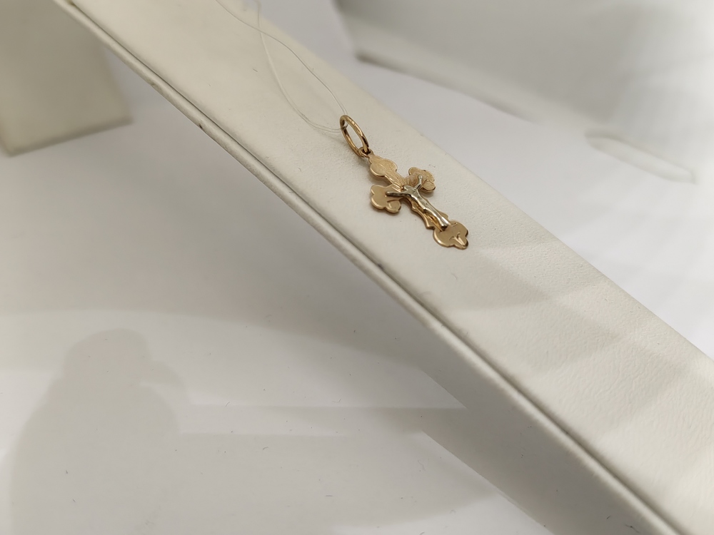 810-00330-10-00-00-00 ПОДВЕСКА КРЕСТ без камня (Au 585)