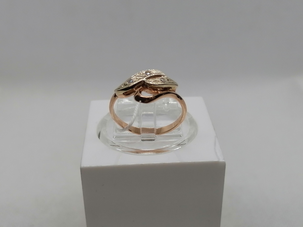 КОЛЬЦО С КАМНЯМИ (Au 585)