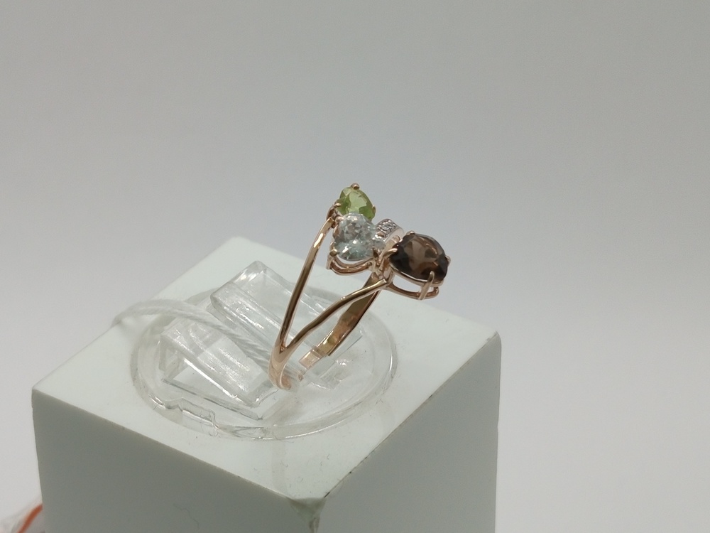 КОЛКМИ585 КОЛЬЦО С КАМНЯМИ (Au 585)