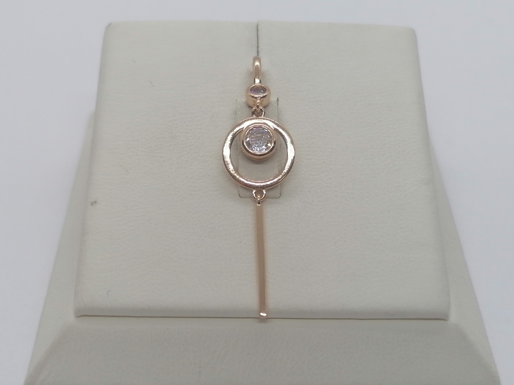 ПОДКМИ585 ПОДВЕСКА С КАМНЯМИ (Au 585)