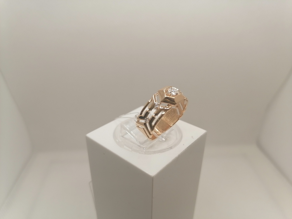 КОЛЬЦО С КАМНЯМИ (Au 585)