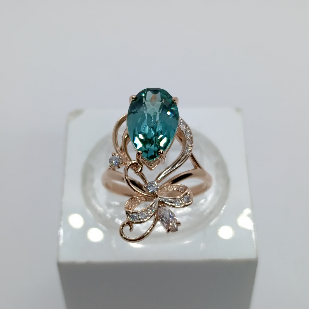 КОЛКМИ585 КОЛЬЦО С КАМНЯМИ (Au 585)