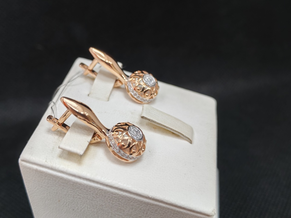 СЕРЬГИ С КАМНЯМИ (Au 585)