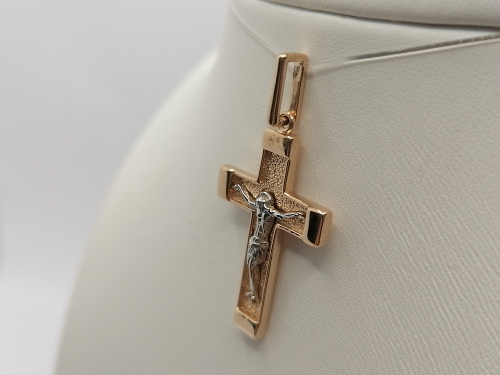 ПОДВЕСКА КРЕСТ без камня (Au 585)