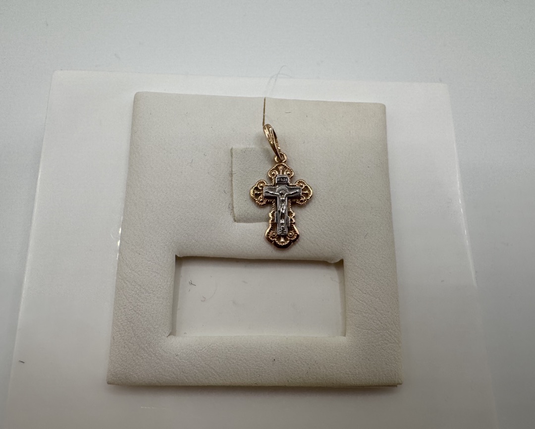 810-00135-10-00-00-00 ПОДВЕСКА КРЕСТ без камня (Au 585)