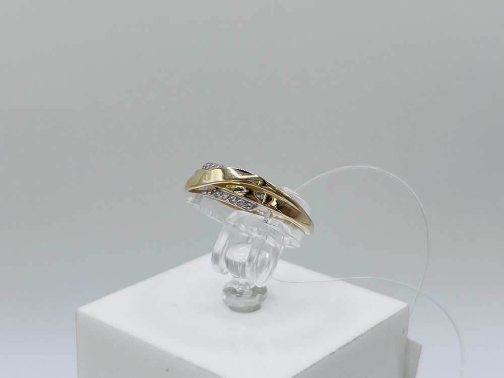 КОЛЬЦО С КАМНЯМИ (Au 585)