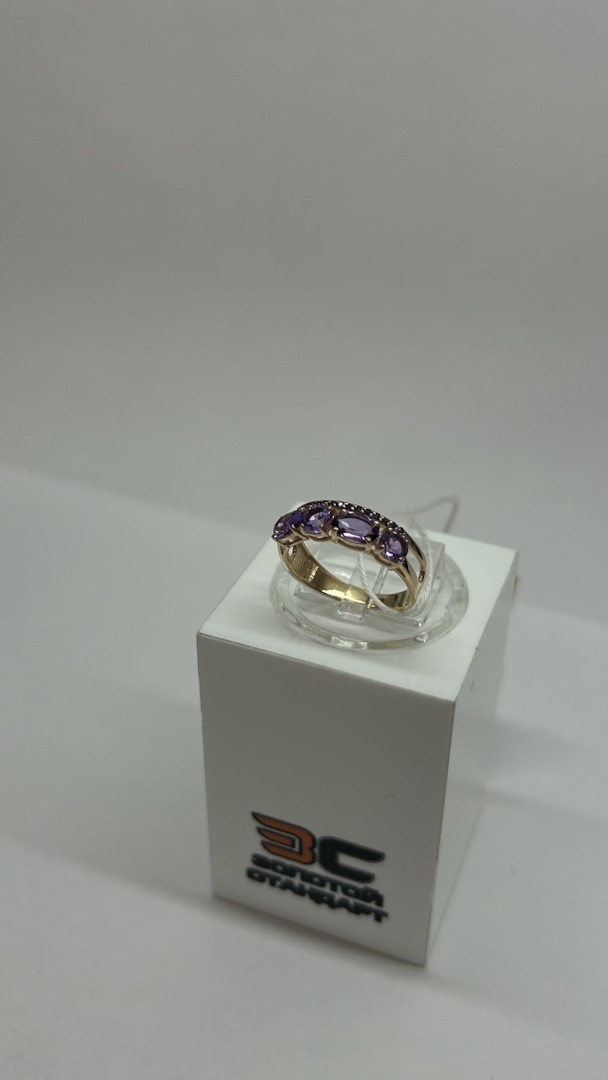 КОЛКМИ585 КОЛЬЦО С КАМНЯМИ (Au 585)