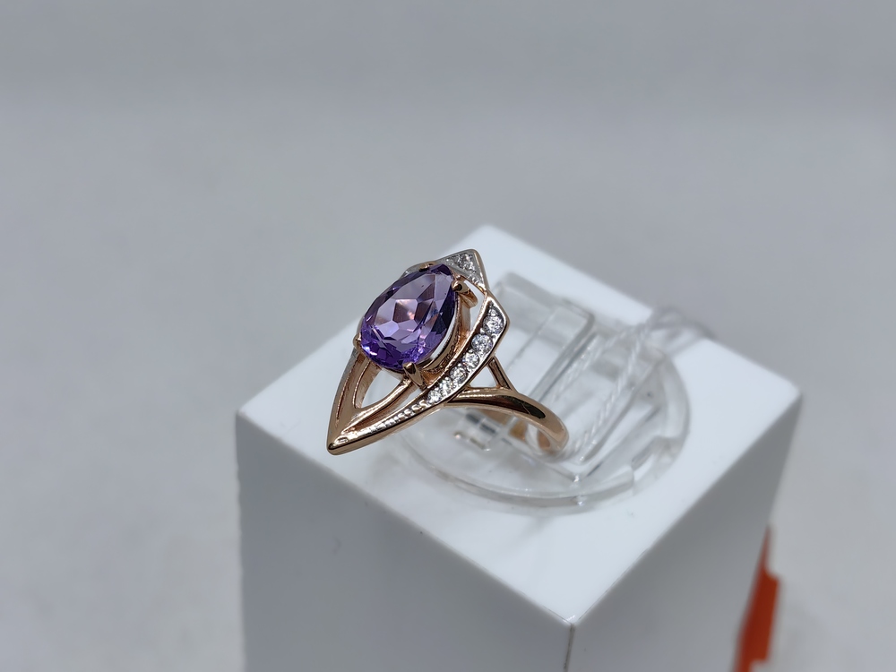 КОЛЬЦО С КАМНЯМИ (Au 585)