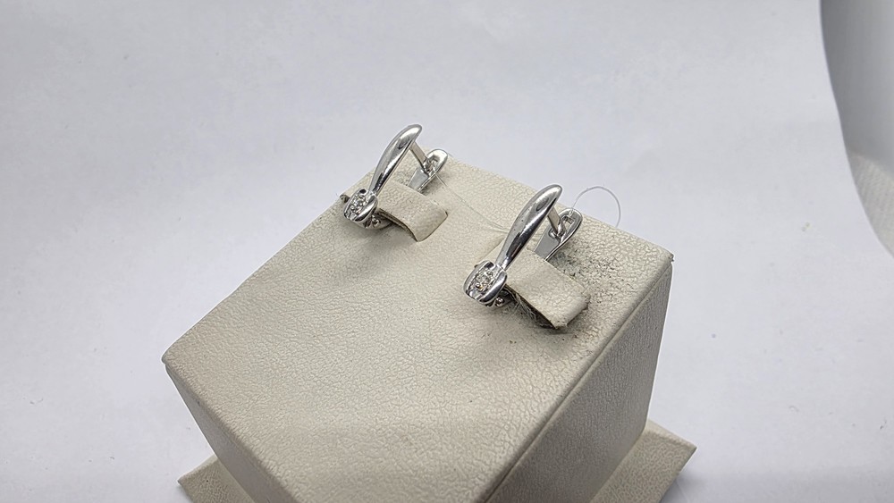 СЕРЬГИ БРИЛЛИАНТ (Ag 925)