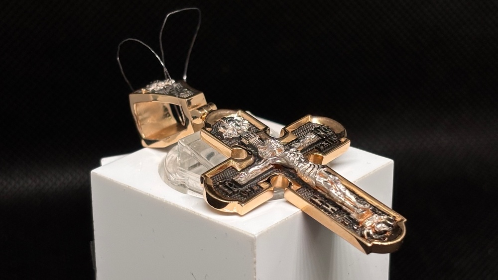 ПОДВЕСКА КРЕСТ без камня (Au 585)