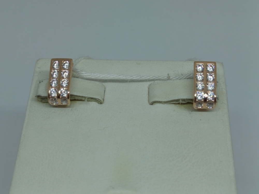 СКМИ585 СЕРЬГИ С КАМНЯМИ (Au 585)