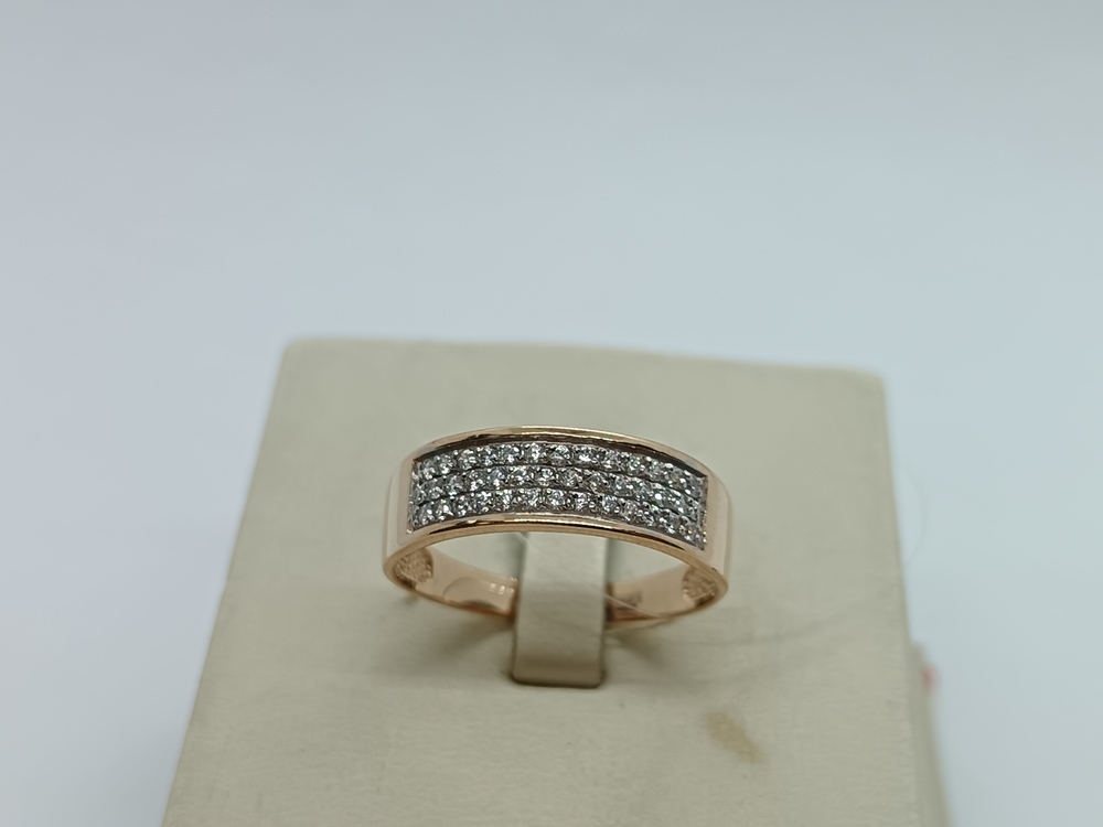 КОЛЬЦО С КАМНЯМИ (Au 585)