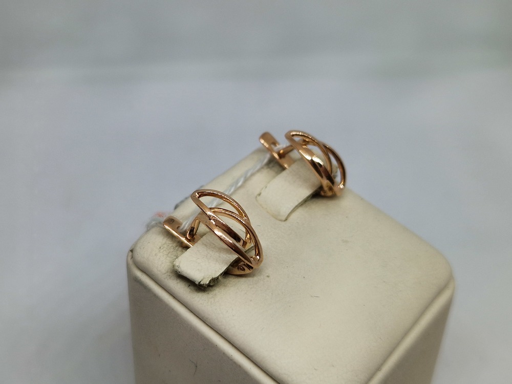 СЕРЬГИ БЕЗ КАМНЯ (Au 585)