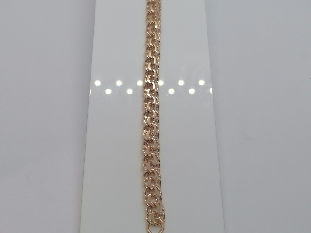 БЛБ585 БРАСЛЕТ ПОЛНОВЕСНЫЙ Бисмарк (Au 585)