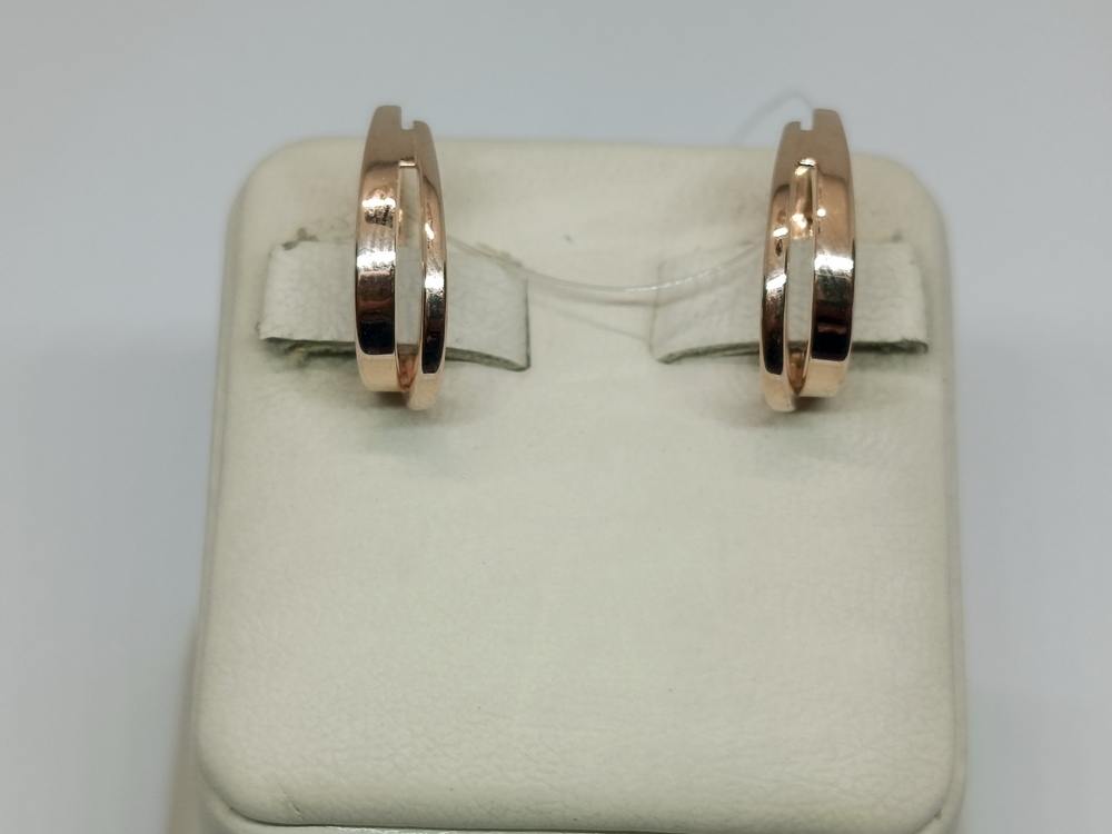 СЕРЬГИ БЕЗ КАМНЯ (Au 585)