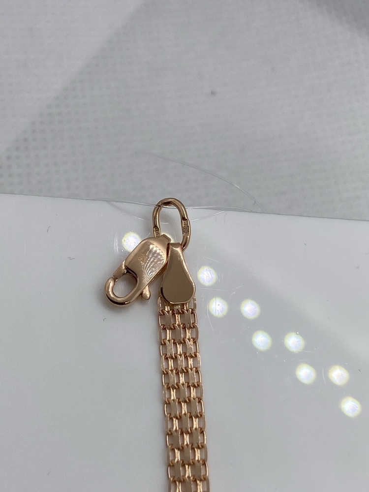 БРАСЛЕТ ПОЛНОВЕСНЫЙ Бисмарк машинный (Au 585)