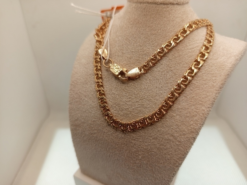 ЦЛБА585 ЦЕПЬ ПОЛНОВЕСНАЯ Бисмарк арабский (Au 585)