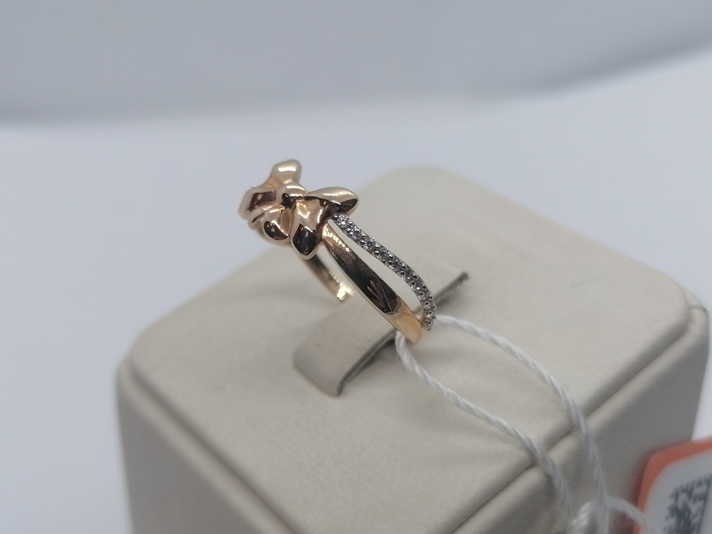 КОЛЬЦО С КАМНЯМИ (Au 585)